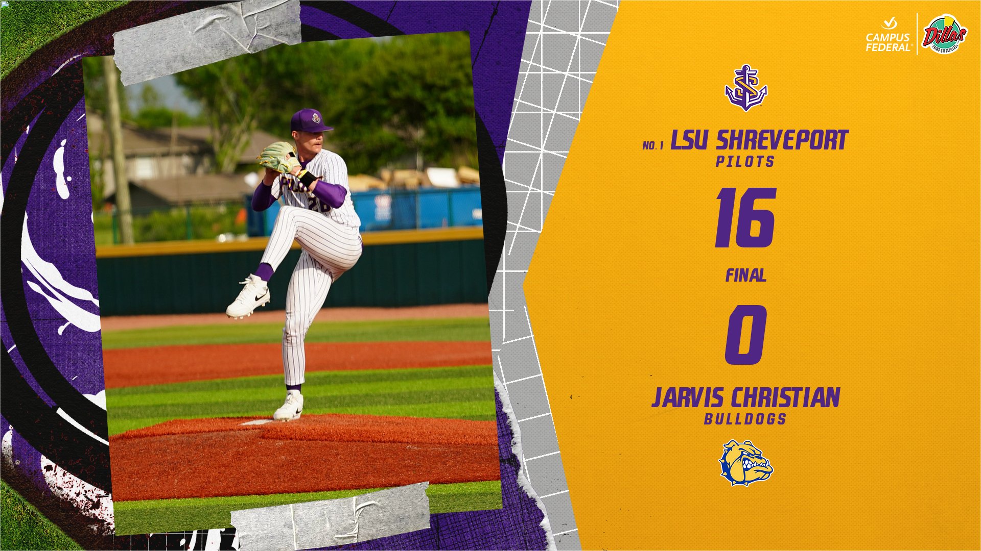 Pilots Blank Jarvis Christian 16-0 in Home Finale Blowout
