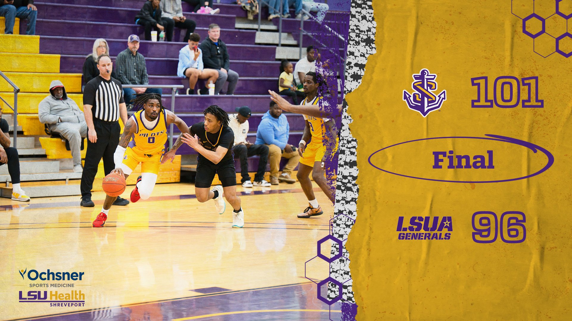 LSUS Closes Regular Season with Electrifying Senior Night Win Over LSUA, 101-96